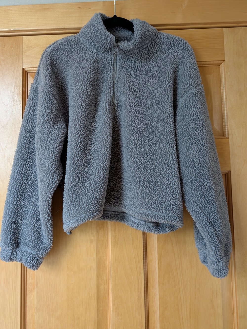 Divided Women's Sherpa Half-Zip Pullover - Gray